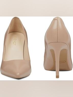 Nine West Ettas Women's Nude Pointed-Toe Stiletto Pumps Size 11